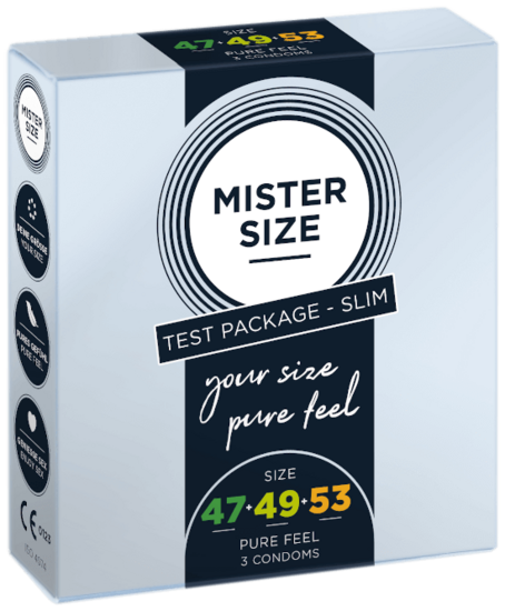 MISTER SIZE Slim Trial Set 47-49-53 (3 kondomer)