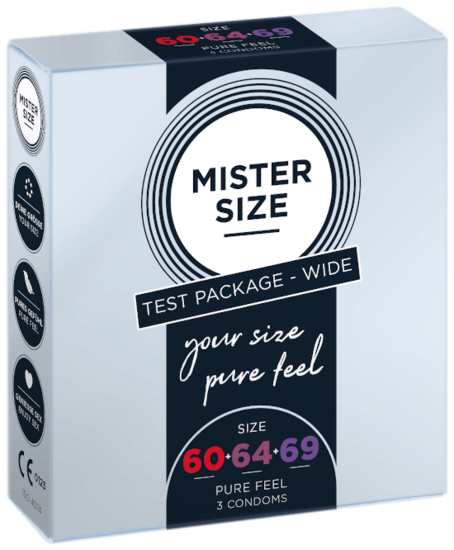 MISTER SIZE Wide tasting set 60-64-69 (3 kondomer)