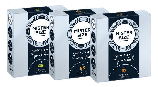 MISTER SIZE Trial Set 49-53-57 (3x3 kondomer)