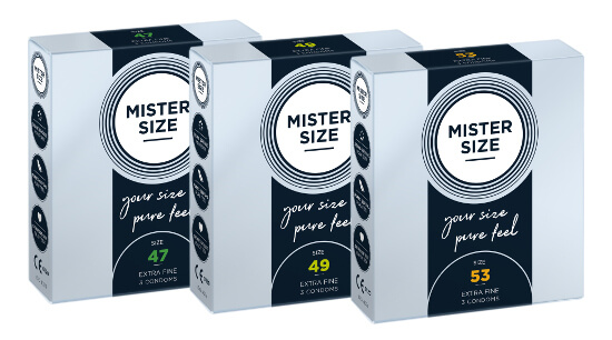 MISTER SIZE Trial Set 47-49-53 (3x3 kondomer)